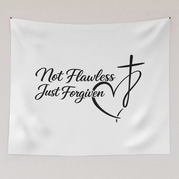 Item preview, Not Flawless Just Forgiven Christian, Religious Gift designed and sold by CloudyPress.