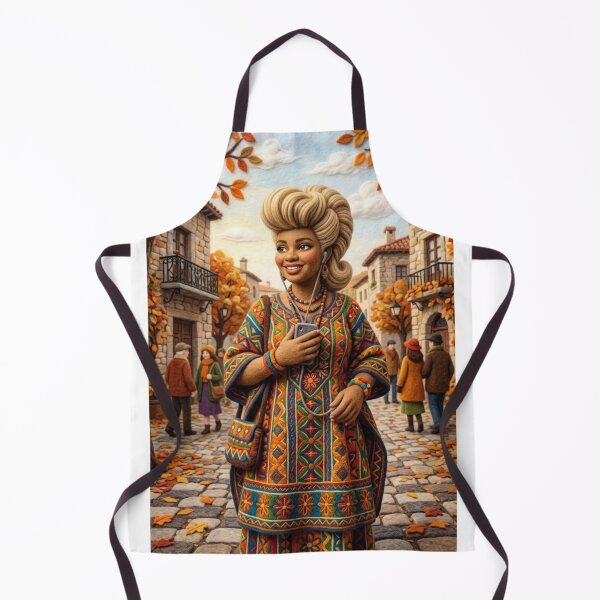 Item preview, Ethnic Stroller in Autumn Felt - Needlework of an Urban Stroll designed and sold by Curiosiart.