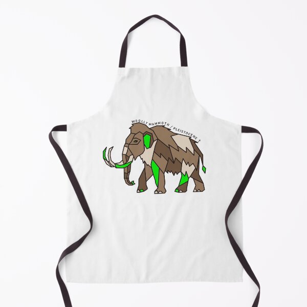 Item preview, Geometric Woolly Mammoth - Yellow-Green Accent designed and sold by AnimalsKnowAll.