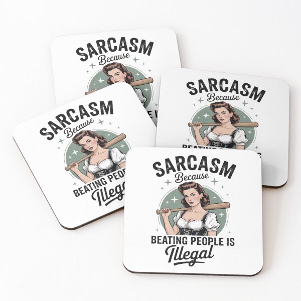 Item preview, Sarcasm Because Beating People Is Illegal designed and sold by eithden.