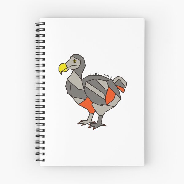 Item preview, Geometric Dodo Bird - Red-Orange Accent designed and sold by AnimalsKnowAll.