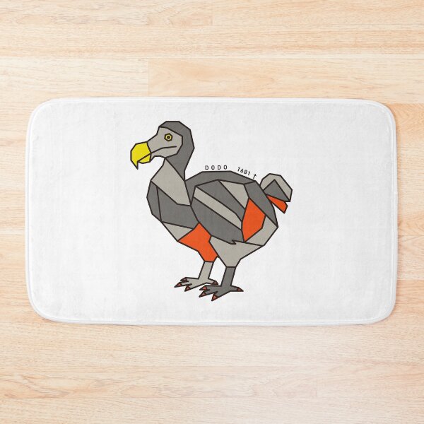 Item preview, Geometric Dodo Bird - Red-Orange Accent designed and sold by AnimalsKnowAll.