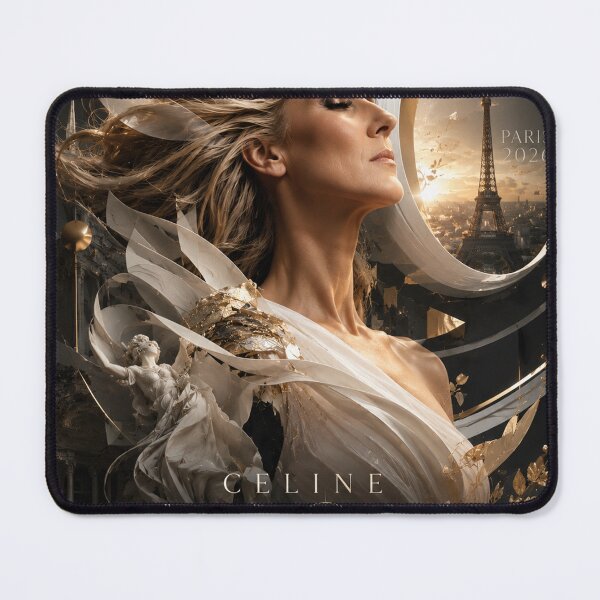 Item preview, Celine Dion Paris 2026 – Futuristic 3D art T-shirt, Paris-inspired collection design designed and sold by JcAbstractArt.