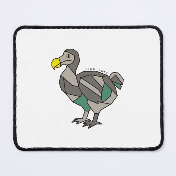 Item preview, Geometric Dodo Bird - Sea Green Accent designed and sold by AnimalsKnowAll.