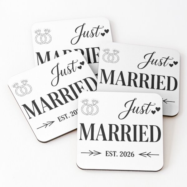 Item preview, Couple Newlywed Bride and Groom Wedding - Just Married 2026 designed and sold by CutOutIdols.