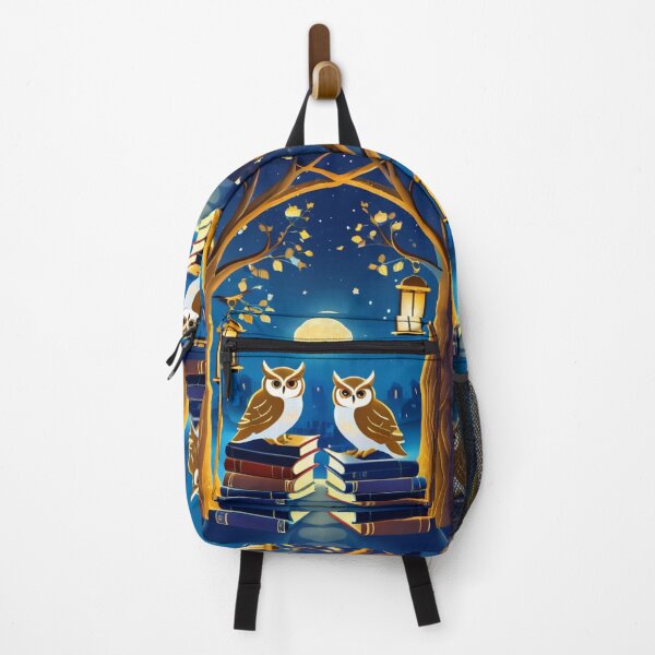 Item preview, Art - Nocturnal Scene and Ancient Books, Peaceful Atmosphere designed and sold by AnimeShin.