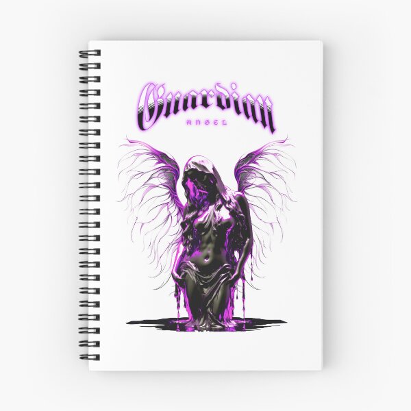 Item preview, Obsidian Angel Purple Gothic Wings Dark Fantasy Streetwear Graphic designed and sold by MoodPrint25.