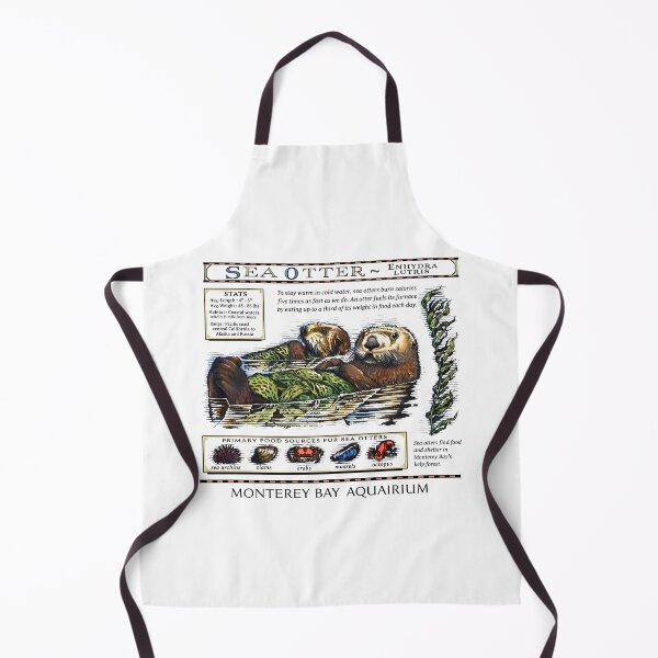 Item preview, Monterey Bay Aquarium Otter Vintage Cute Fan designed and sold by NuralsArt.