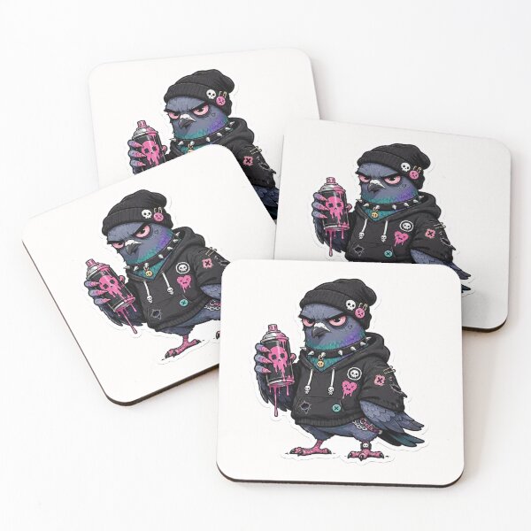 Item preview, punk pigeon / Spooky Cute Punk Sticker designed and sold by KØTA Studio.