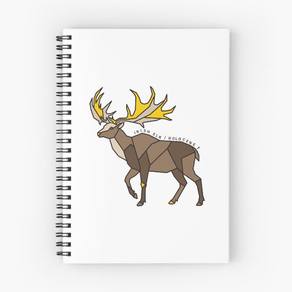 Item preview, Geometric Irish Elk - Yellow Accent designed and sold by AnimalsKnowAll.