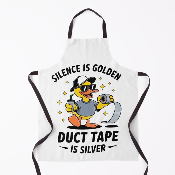 Item preview, Silence Is Golden Duct Tape Duck Is Silver designed and sold by eithden.