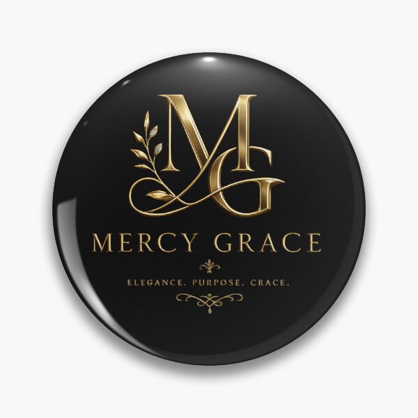 Item preview, Mercy Grace | Luxury Christian Monogram | Gold MG Faith Logo Tee designed and sold by KINGDOM GOLD STUDIO.