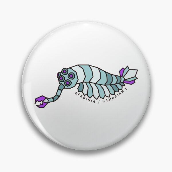 Item preview, Geometric Opabinia - Purple Accent designed and sold by AnimalsKnowAll.