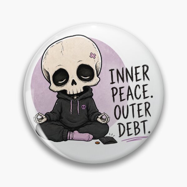 Item preview, Inner Peace Outer Debt Skeleton designed and sold by KØTA Studio.