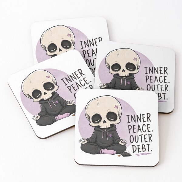 Item preview, Inner Peace Outer Debt Skeleton designed and sold by KØTA Studio.