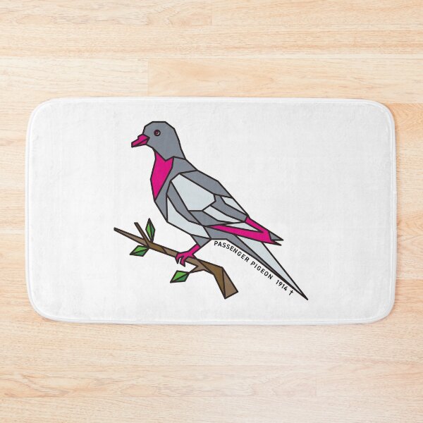 Item preview, Geometric Passenger Pigeon - Magenta Accent designed and sold by AnimalsKnowAll.