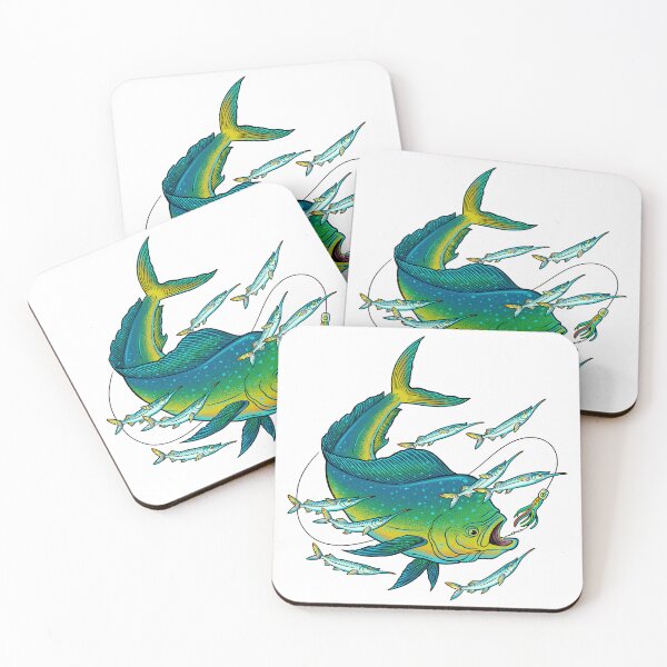 Item preview, Mahi Mahi chasing Ballyhoo  designed and sold by analogdreamz.