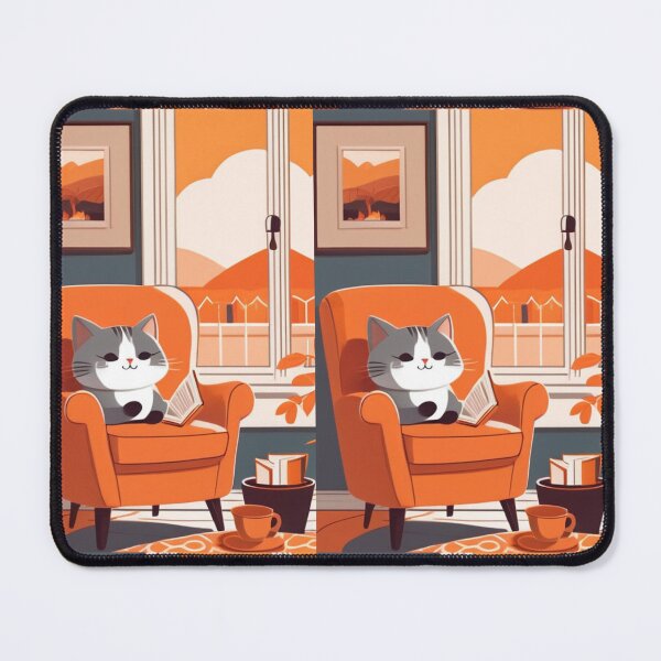 Item preview, Art - Peaceful Cat, Cozy and Colorful Atmosphere designed and sold by AnimeShin.