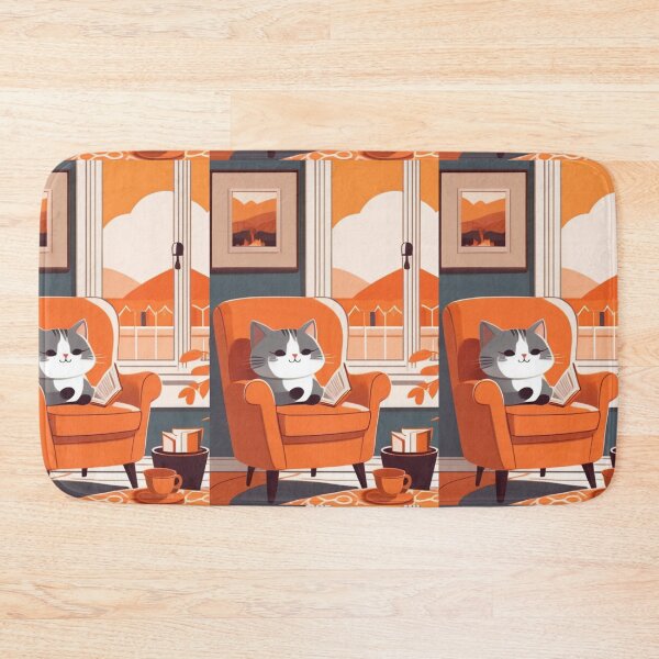 Item preview, Art - Peaceful Cat, Cozy and Colorful Atmosphere designed and sold by AnimeShin.