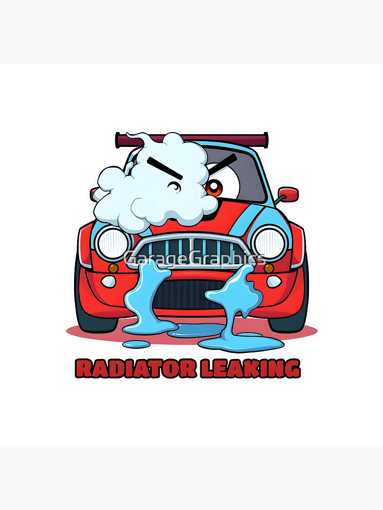 Thumbnail 4 of 4, Clock, Radiator Leaking - Sim Racing Humor designed and sold by GarageGraphics.