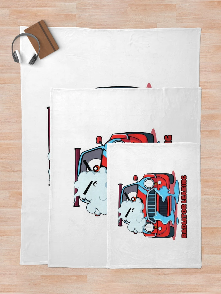 Thumbnail 5 of 6, Throw Blanket, Radiator Leaking - Sim Racing Humor designed and sold by GarageGraphics.