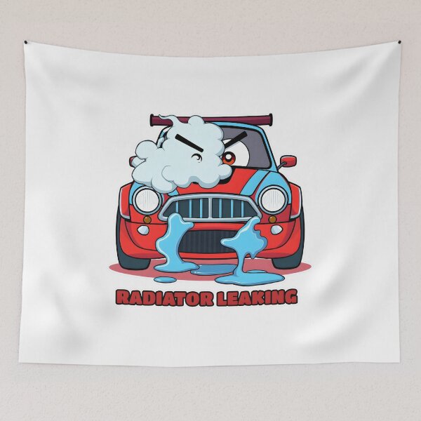 Item preview, Radiator Leaking - Sim Racing Humor designed and sold by GarageGraphics.