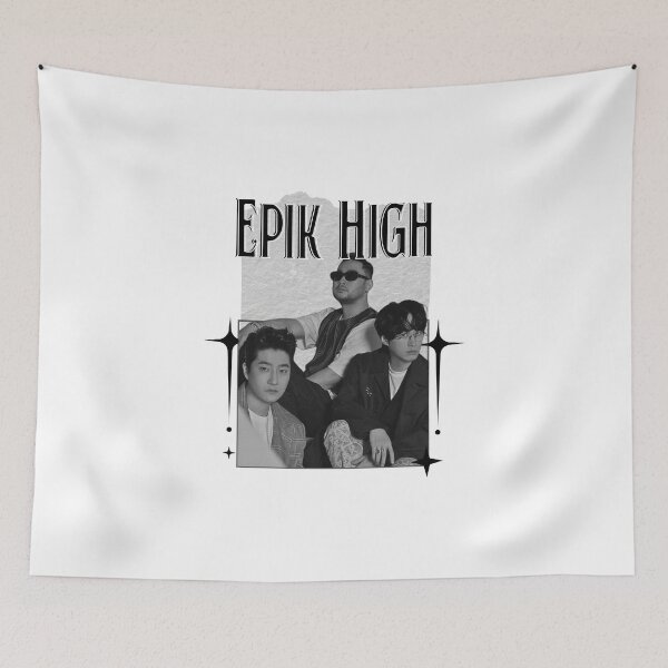Item preview, Epik High Y2K Kpop Korean Korea Preppy Vintage Collage Design designed and sold by HELL0WBELLO.