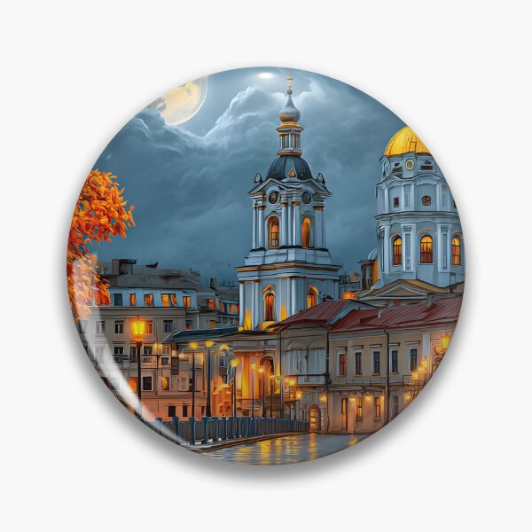 Item preview, Beautiful Autumn Evening Over a Historic Cityscape designed and sold by Artessie.