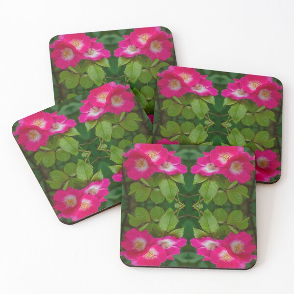 Item preview, Pink Rose Kaleidoscope — Symmetrical Floral Pattern designed and sold by Andrey Yurkevich Art.