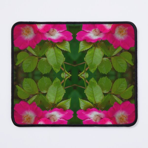 Item preview, Pink Rose Kaleidoscope — Symmetrical Floral Pattern designed and sold by Andrey Yurkevich Art.
