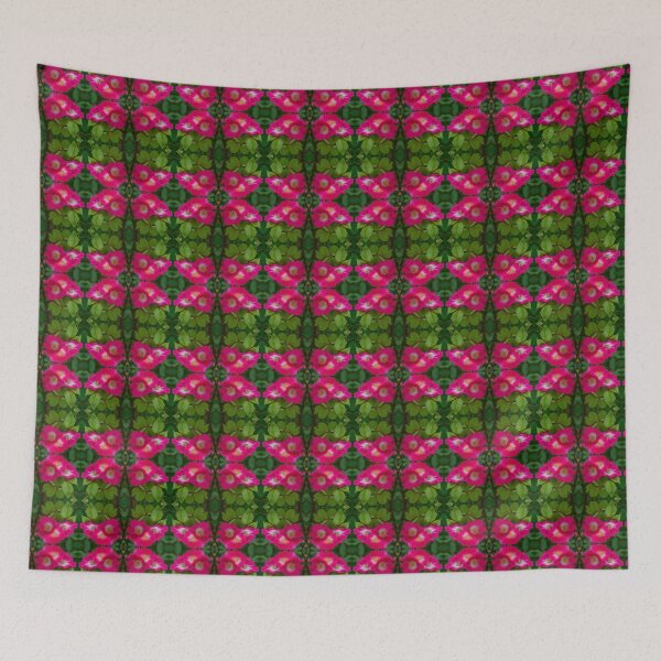 Item preview, Pink Rose Kaleidoscope — Symmetrical Floral Pattern designed and sold by Andrey Yurkevich Art.