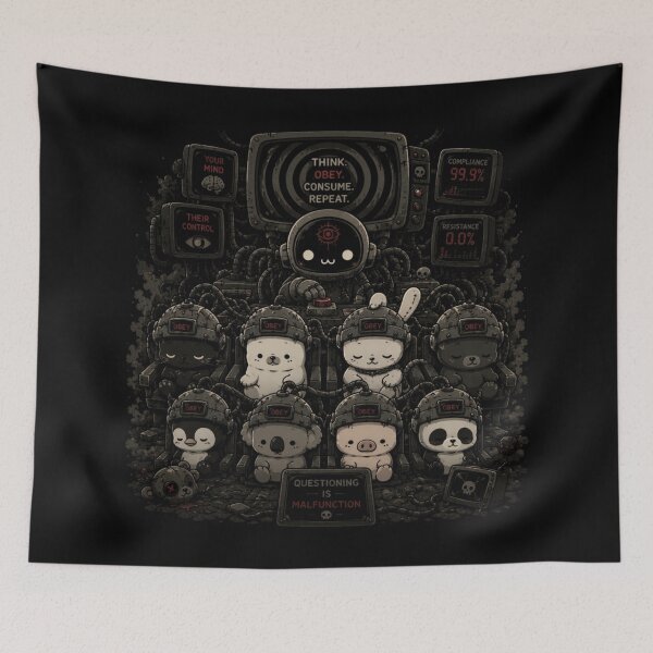Item preview, AI Brainwashing Center For Kawaii Animals designed and sold by Quantum-AI.