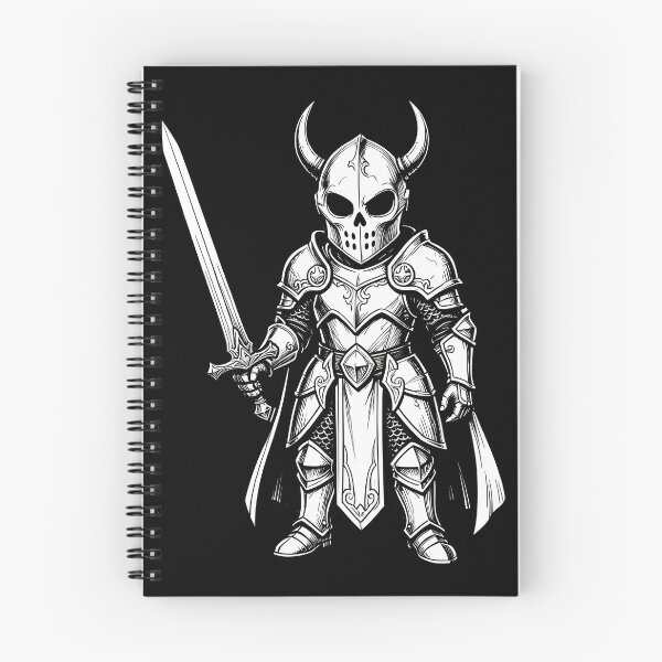 Item preview, Chibi Skull Knight Skeleton Warrior with Sword designed and sold by KCasual.