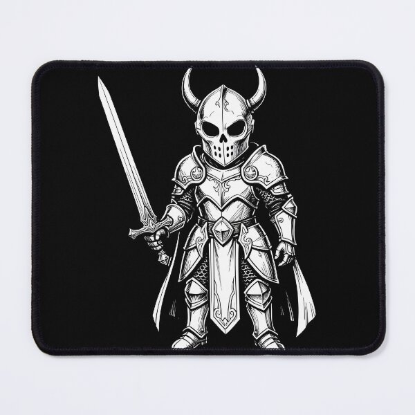 Item preview, Chibi Skull Knight Skeleton Warrior with Sword designed and sold by KCasual.