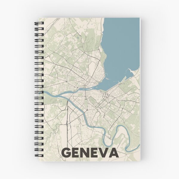 Item preview, Geneva Map designed and sold by MapsNerd.
