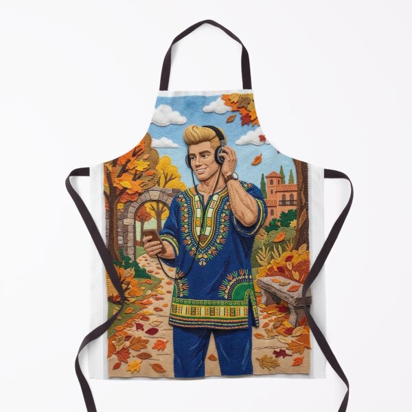 Item preview, AUTUMN AFROFUTURIST GIRL: MUSIC AND STYLE IN THE PARK designed and sold by Curiosiart.