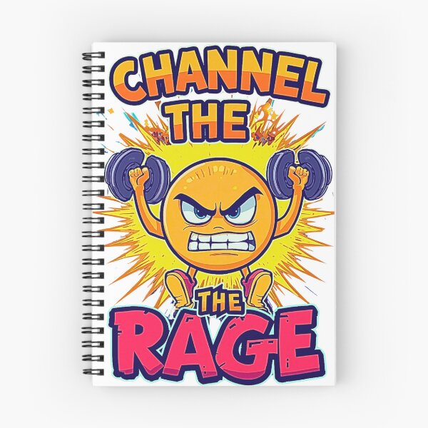 Item preview, Channel The Rage – Angry Emoji Weightlifting Gym T-Shirt Design designed and sold by MerchWSzpilkach.