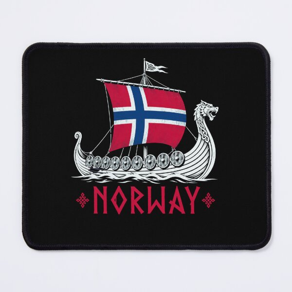 Item preview, Norway Viking Longship Warrior Ship Norse Mythology Art designed and sold by FormalDehyena.