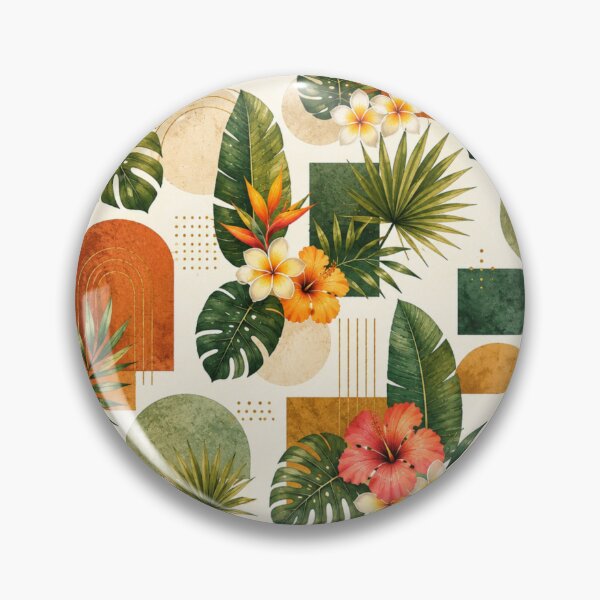 Item preview, Summer Tropical Flowers And Palm Leaves Modern Designs designed and sold by DEC02.