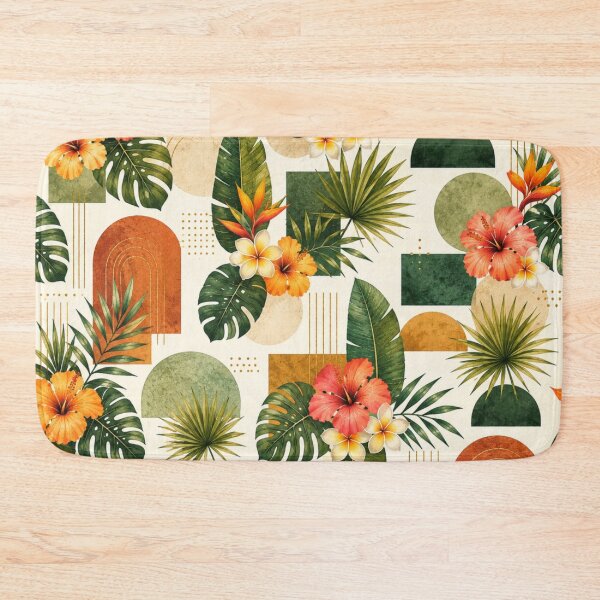 Item preview, Summer Tropical Flowers And Palm Leaves Modern Designs designed and sold by DEC02.