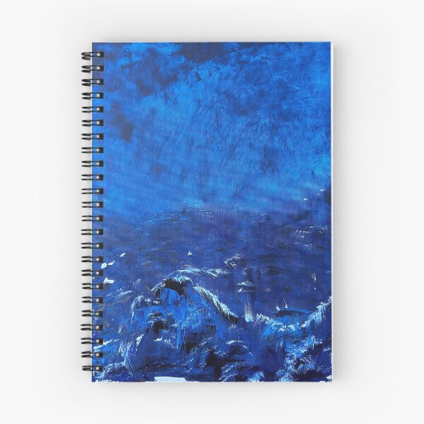 Item preview, BLUE STORM WAVES | Abstract Ocean Painting | Moody Sea Art Design designed and sold by BlueberrySwan.