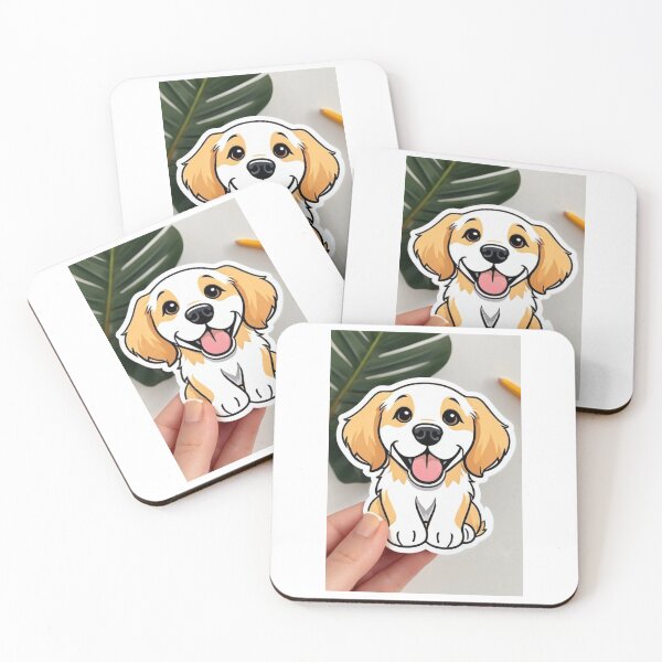 Item preview, Art - Puppy Illustration, Sleek and Colorful Cartoon Style designed and sold by AnimeShin.