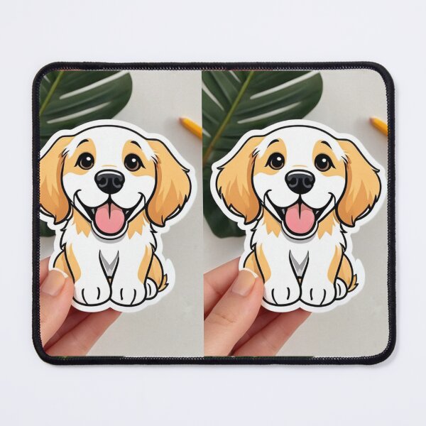 Item preview, Art - Puppy Illustration, Sleek and Colorful Cartoon Style designed and sold by AnimeShin.