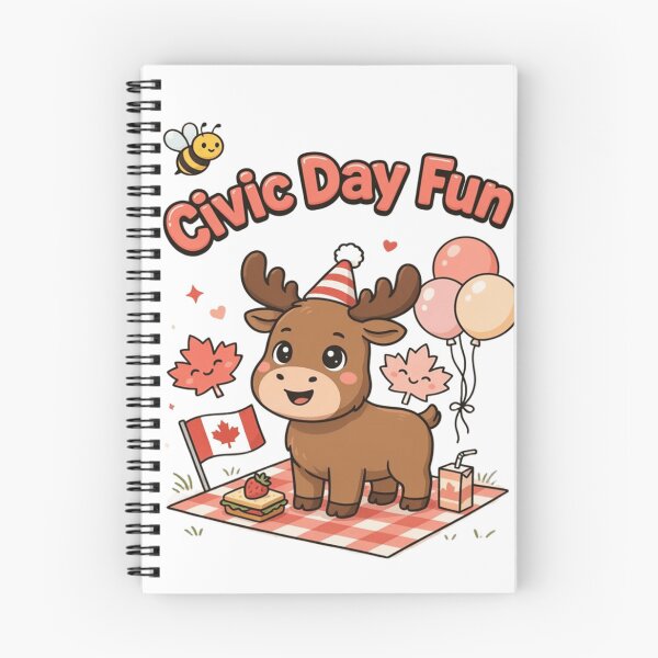 Item preview, Cute Kawaii Civic Day Canada | Maple Leaf Moose Picnic Pastel Summer Celebration designed and sold by InspiredCreatives.