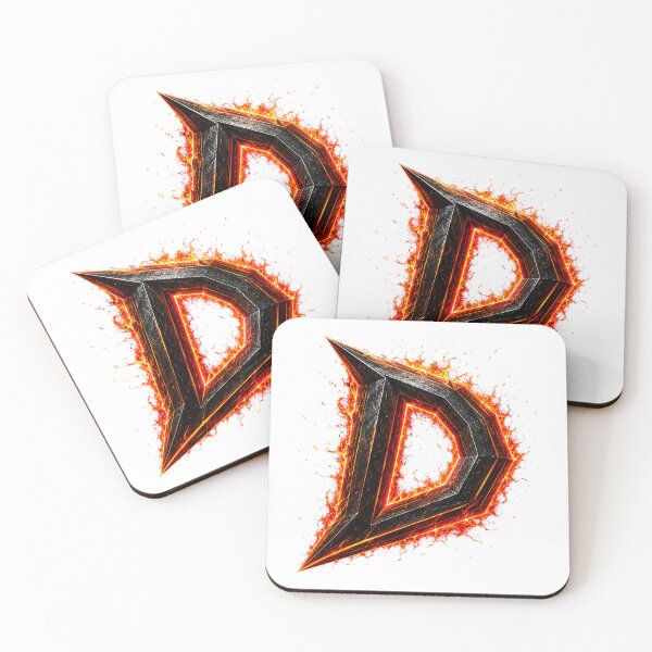 Item preview, InfernoEdge Forge Letter D designed and sold by BlissBlvdShop.