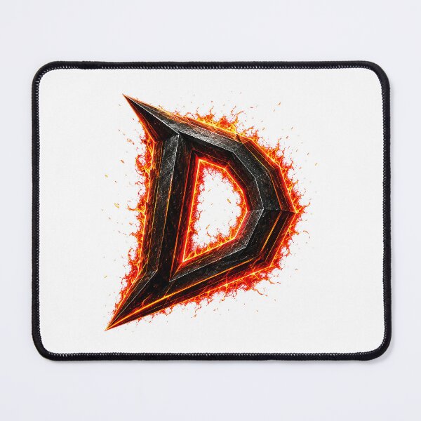 Item preview, InfernoEdge Forge Letter D designed and sold by BlissBlvdShop.