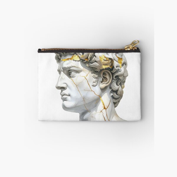 Item preview, Watercolor Metallic Greek Bust Statue Illustration designed and sold by BetweenForms.