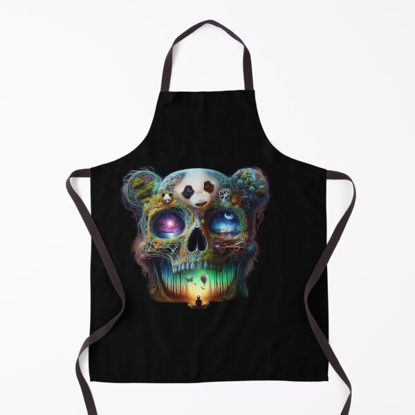 Item preview, Panda Overlord Skull – Cosmic Wilderness Subconscious designed and sold by LujziWorld.