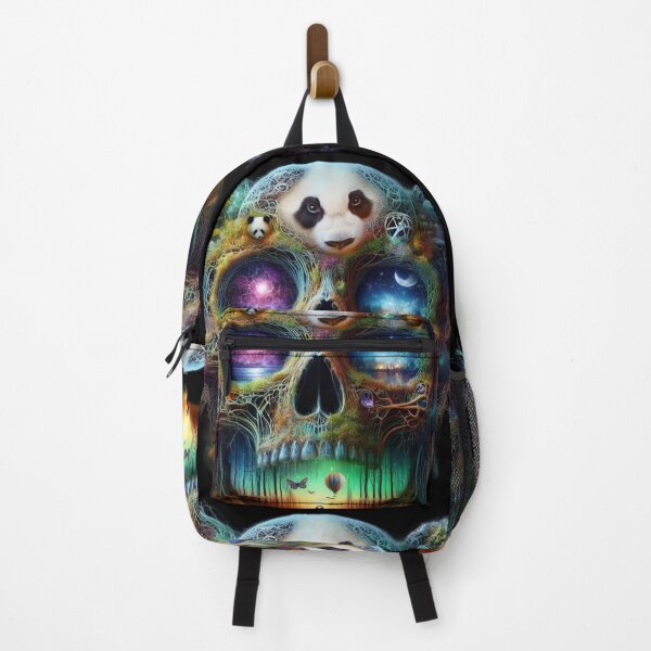 Item preview, Panda Overlord Skull – Cosmic Wilderness Subconscious designed and sold by LujziWorld.