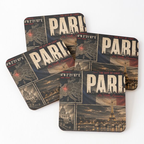 Item preview, Paris France Vintage Travel Poster designed and sold by MKDSN.